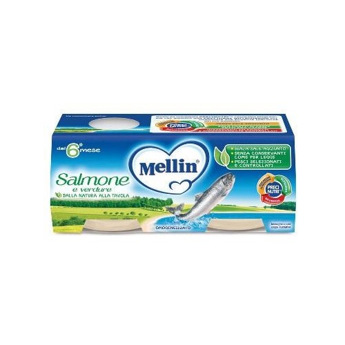 MELLIN OMOGENEIZZATO SALMONE 2 X 80 GR