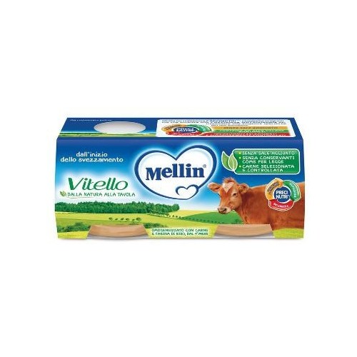 MELLIN OMOGENEIZZATO VITELLO 4 X 80 GR