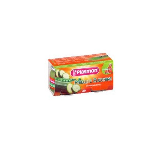 PLASMON OMOGENEIZZATO PISELLI E ZUCCHINE 2 X 80 GR