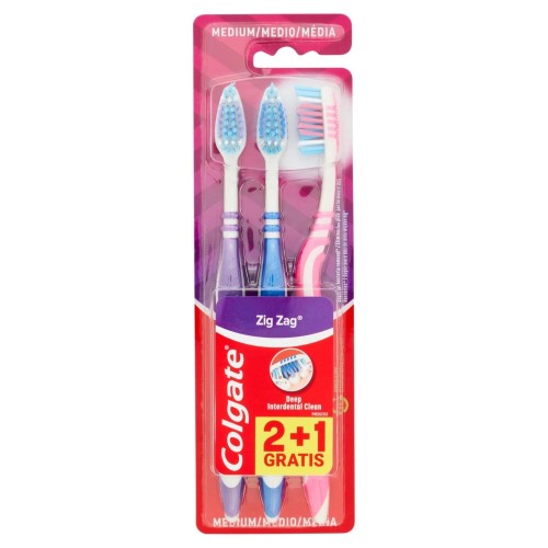 COLGATE SPAZZOLINO 3 PEZZI ZIG ZAG