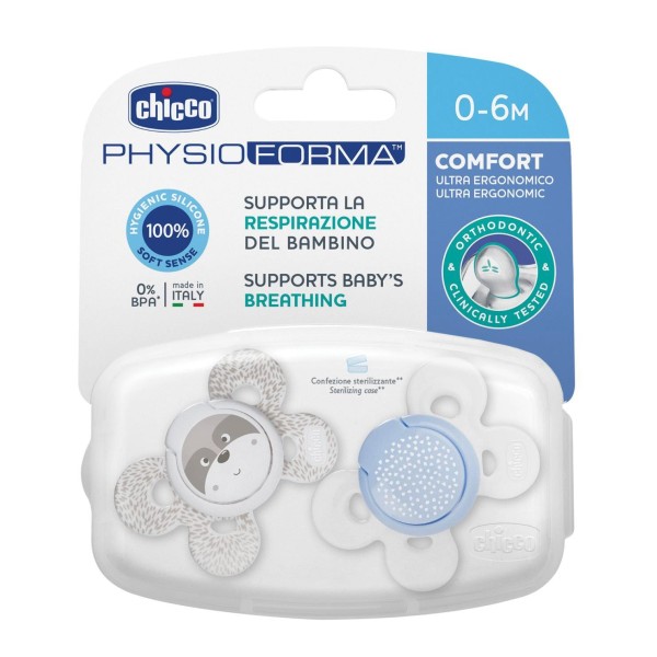 CH SUCCH COMF BOY SIL 0-6M 2P