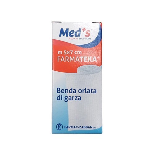 BENDA FARMATEXA MEDS ORLATA DI GARZA 12/8 500 X 7 CM