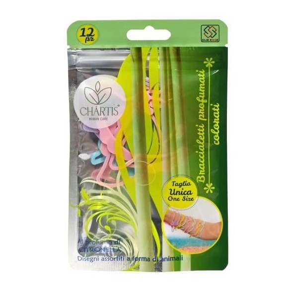 CHARTIS BRACCIALETTI ANIMALETTI PROFUMATI 12 PEZZI 