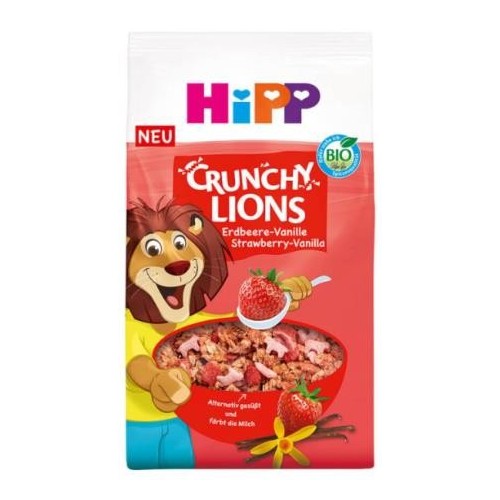 HIPP CRUNCHY LIONS FRAGOLA&VAN