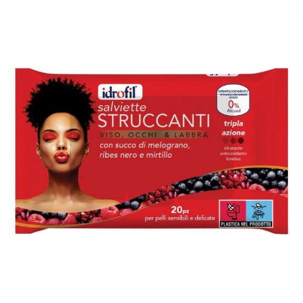 SALVIETTINE STRUCCANTI MELAGRANA 20 PZ