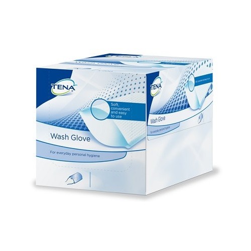 TENA WASH GLOVE 50PZ