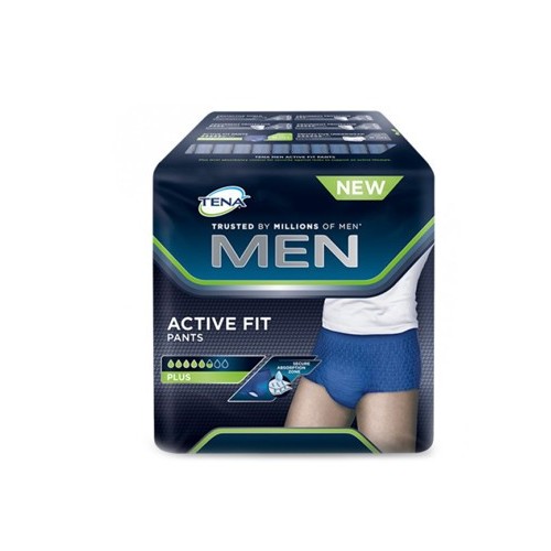 TENA MEN PANTS ACTIVE FIT MUTANDE ASSORBENTI UOMO TAGLIA L 8 PEZZI