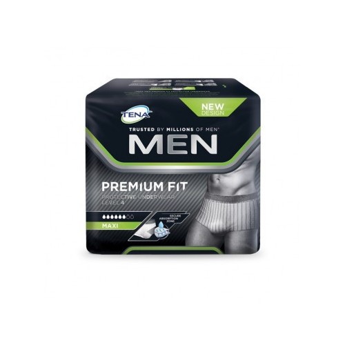 MUTANDINA ASSORBENTE MASCHILE TENA MEN PREMIUM FIT LIVELLO 4TAGLIA MEDIUM 10 PEZZI