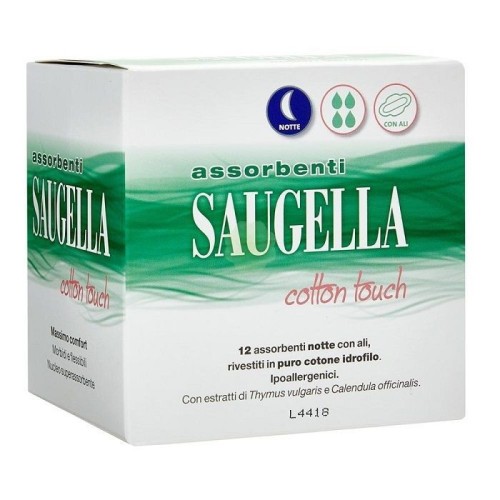 SAUGELLA COTTON TOUCH ASSORBENTI NOTTE 12 PEZZI