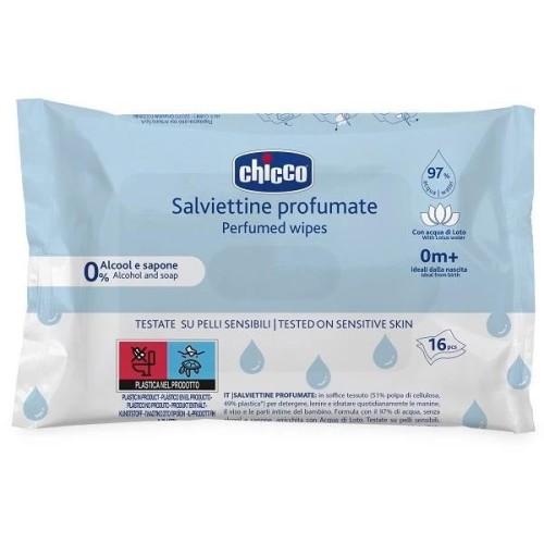 CHICCO NUOVE SALVIETTINE 16 PEZZI POCKET 
