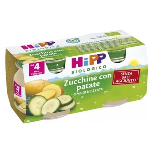 HIPP BIOLOGICO OMOGENEIZZATO ZUCCHINE E PATATE 2 X 80 GR