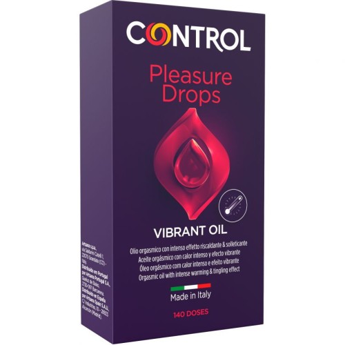 CONTROL VIBRANT OIL PLEASURE DROPS OLIO PER MASSAGGI INTIMI