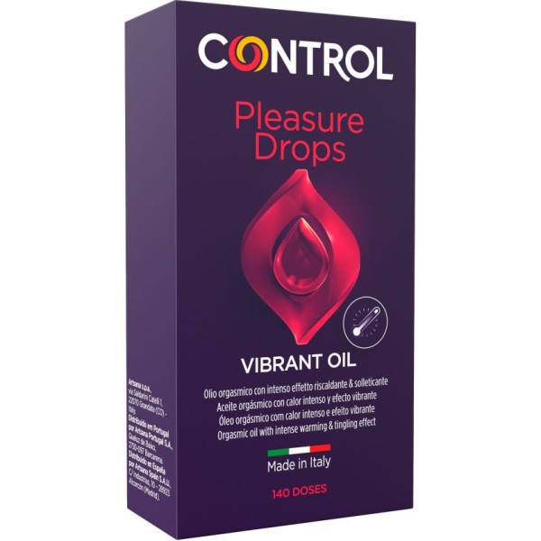 CONTROL VIBRANT OIL PLEASURE DROPS OLIO PER MASSAGGI INTIMI