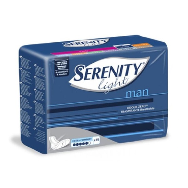 SERENITY LIGHT MAN COMFORT ASSORBENTE DA UOMO 15 PEZZI