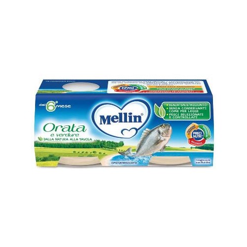 MELLIN OMOGENEIZZATO ORATA 2 X 80 GR