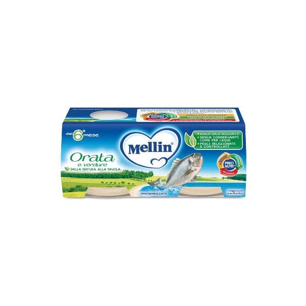 MELLIN OMOGENEIZZATO ORATA 2 X 80 GR