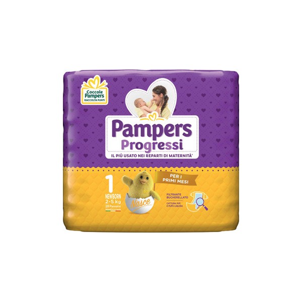 PAMPERS PROGRESSI NEWBORN 28 PEZZI