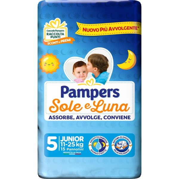 PAMPERS SOLE E LUNA JUNIOR15 PZ