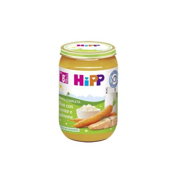 HIPP RISO CAROTE/SALMONE 220G
