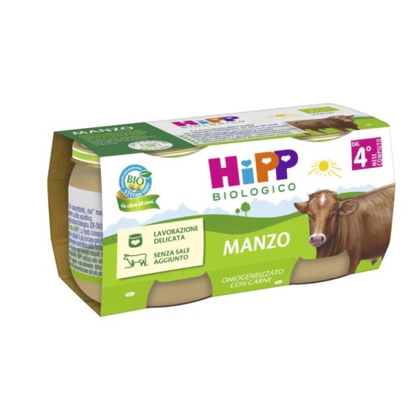 HIPP BIO OMOG MANZO 2X80G