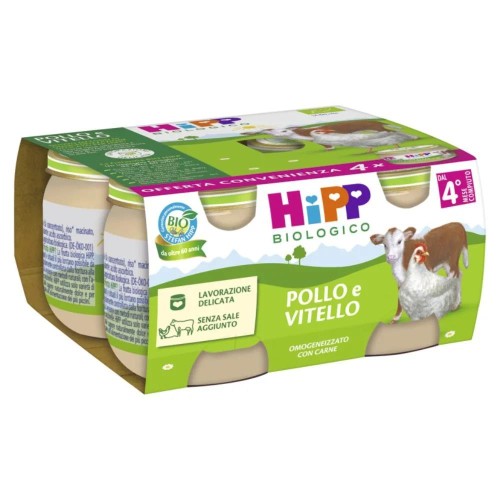HIPP BIO OMOG POLLO VITEL4X80G