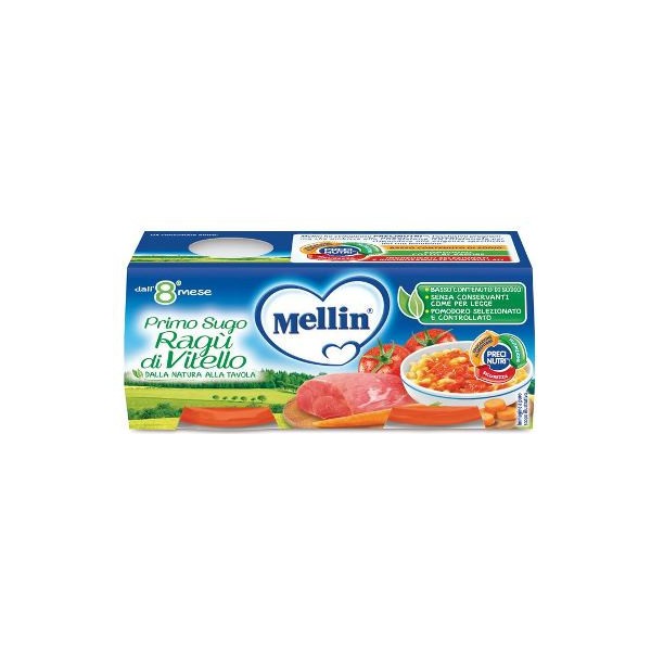 MELLIN PRIMOSUGO RAGU' DI VITELLO 2 X 80 GR