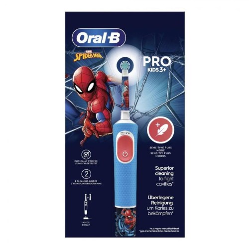 ORALB SPIDERMAN SPAZZOLINO ELETTRICO + 1 TESTINA DI RICAMBIO
