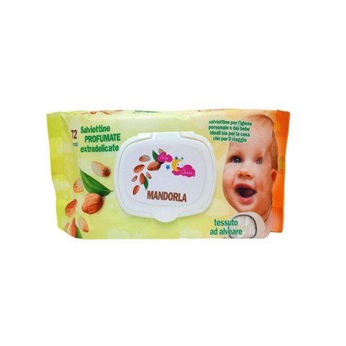 SALVIETTINE DETERGENTI MANDORLA 72PZ