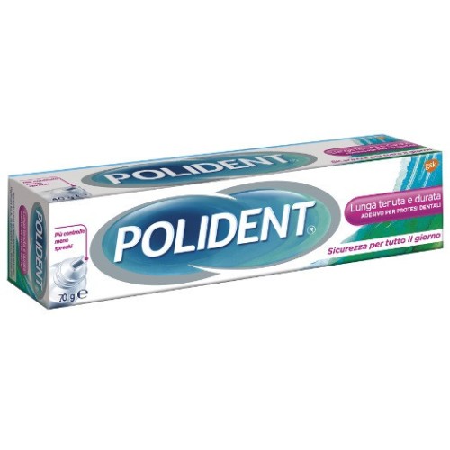 POLIDENT ADESIVO PER DENTIERE LUNGA TENUTA 70 G