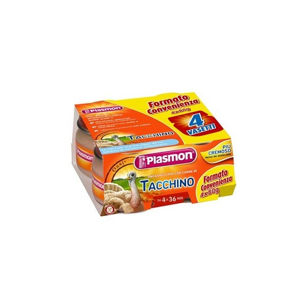 PLASMON OMOG TACCHINO 4X80G