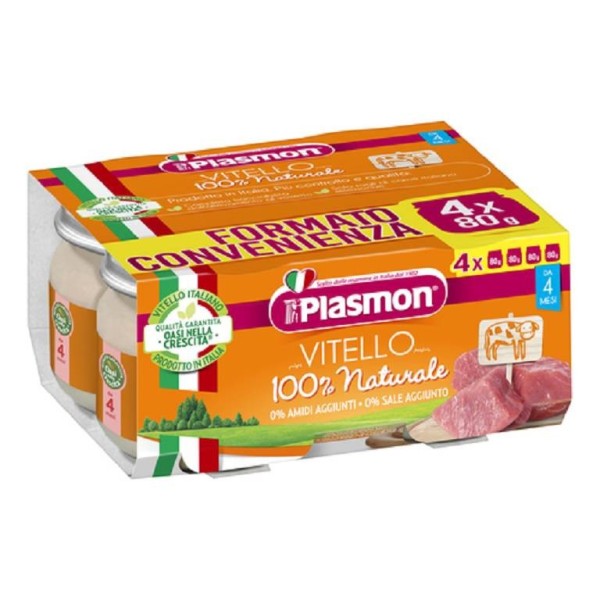 PLASMON OMOGENEIZZATO VITELLO 4 X 80 GR