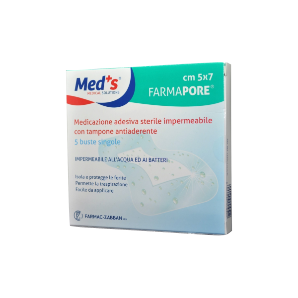 MEDS MEDIC ADESIVA IMPERMEABILE 5X7CM 5PZ