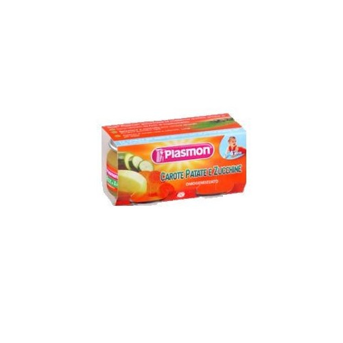 PLASMON OMOGENEIZZATO CAROTE PATATE E ZUCCHINE 2 X 80 GR