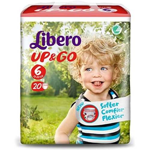 LIBERO UP&GO PANNOLINI 6 13-20 18 PEZZI