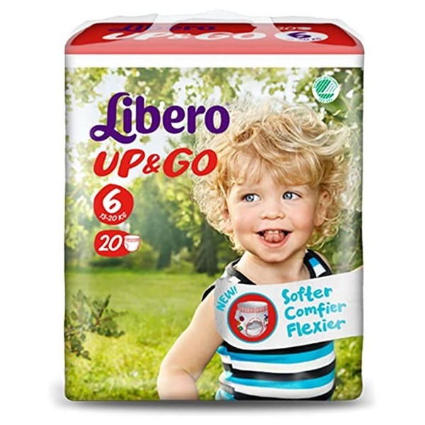 LIBERO UP&GO PANNOLINI 6 13-20 18 PEZZI
