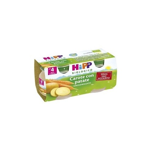 HIPP BIO OMOG CAROTE/PAT 2X80G