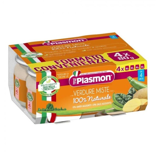 PLASMON VERDURE MISTE 4X80G