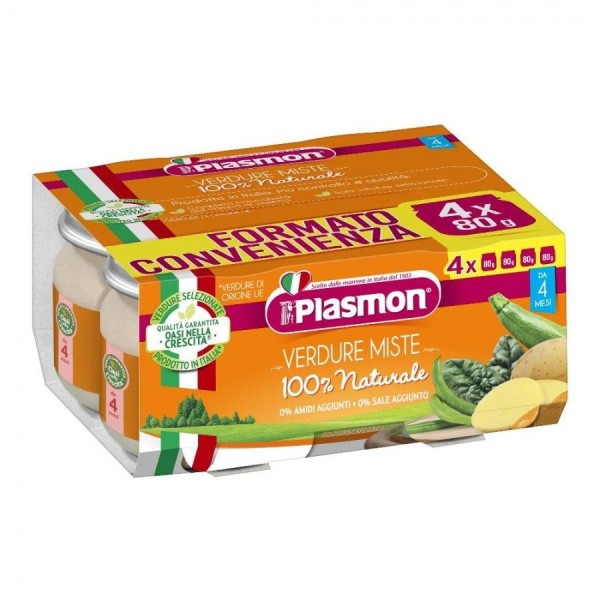 PLASMON VERDURE MISTE 4X80G