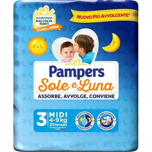 PAMPERS SOLE E LUNA MIDI 20 PZ