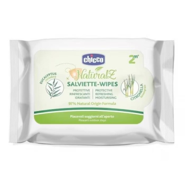 CHICCO ZANZA SALVIETTE NAT 20PZ