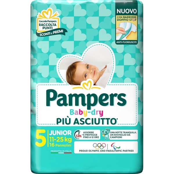 PAMPERS BABYDRY DOWNCOUNT JUNIOR 16 PZ