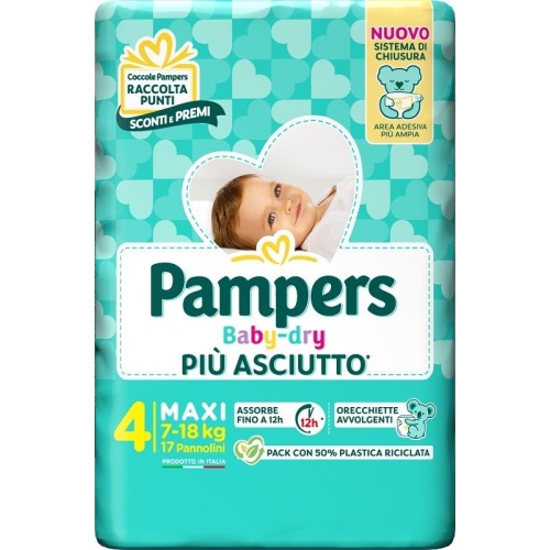 PAMPERS BABYDRY DOWNCOUNT MAXI 17 PZ