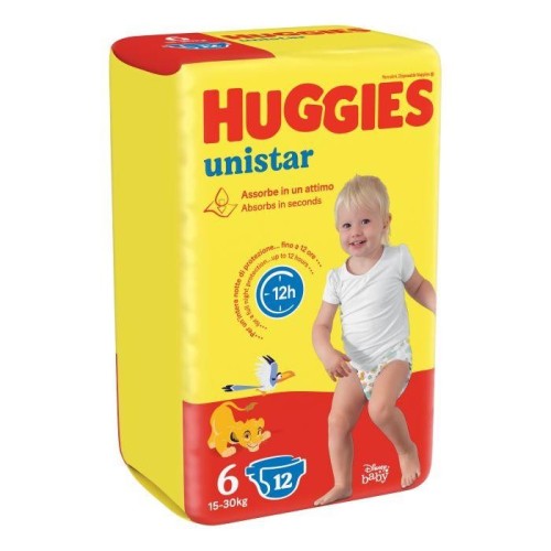 HUGGIES UNISTAR BASE 6 6X12PZ