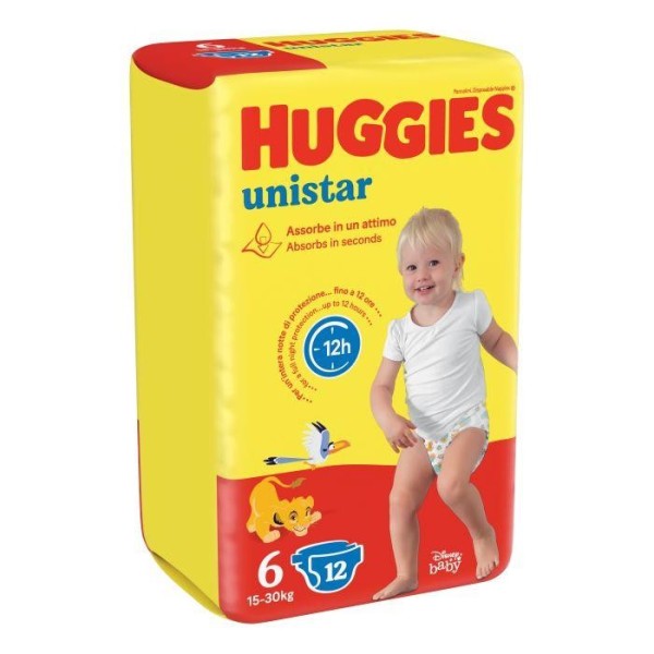 HUGGIES UNISTAR BASE 6 6X12PZ