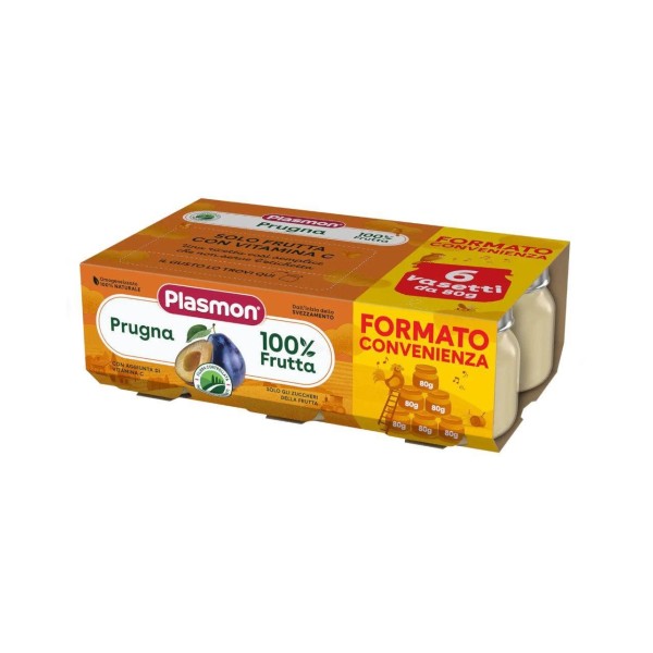 PLASMON OMOG PRUGNA 6X80G