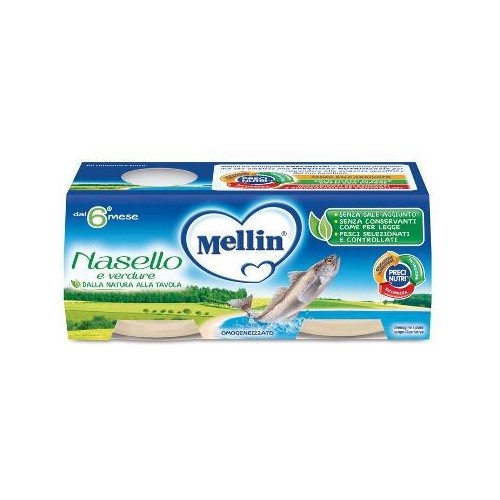MELLIN OMOGENEIZZATO NASELLO 2 X 80 GR