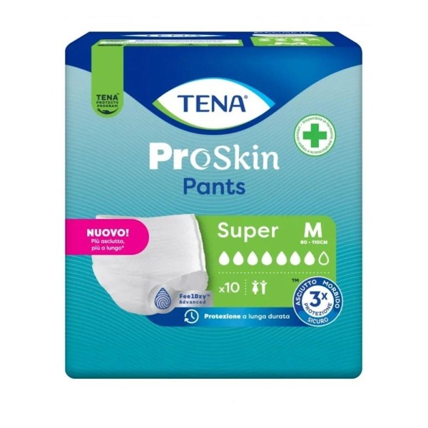 TENA PANTS NIGHT SUPER M 10PZ