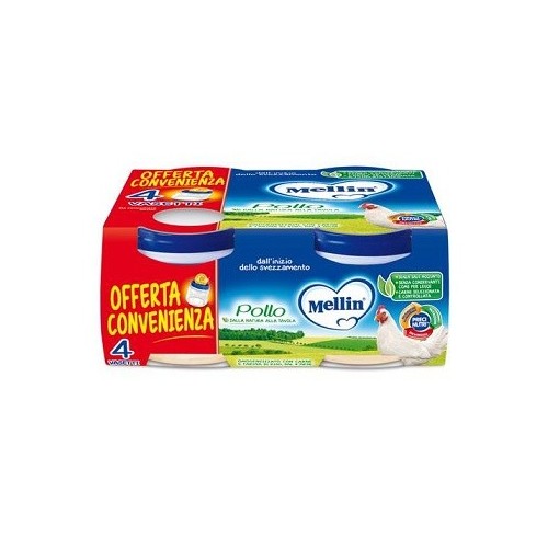 MELLIN OMOGENEIZZATO POLLO 4 X 80 GR