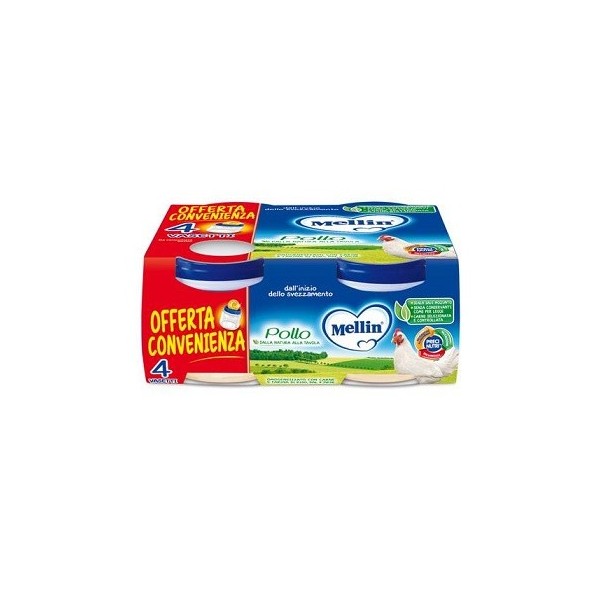 MELLIN OMOGENEIZZATO POLLO 4 X 80 GR