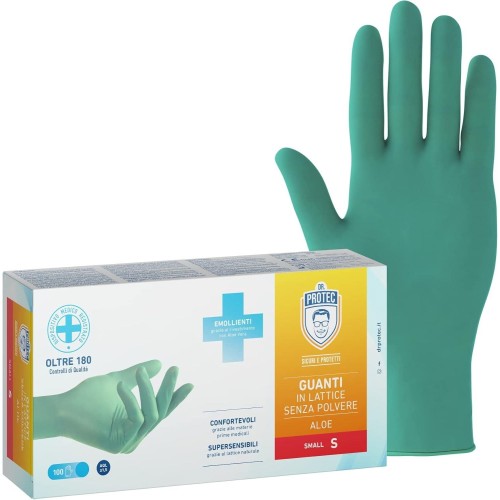 DR PROTEC GUANTI IN LATTICE SENZA POLVERE MISURA S